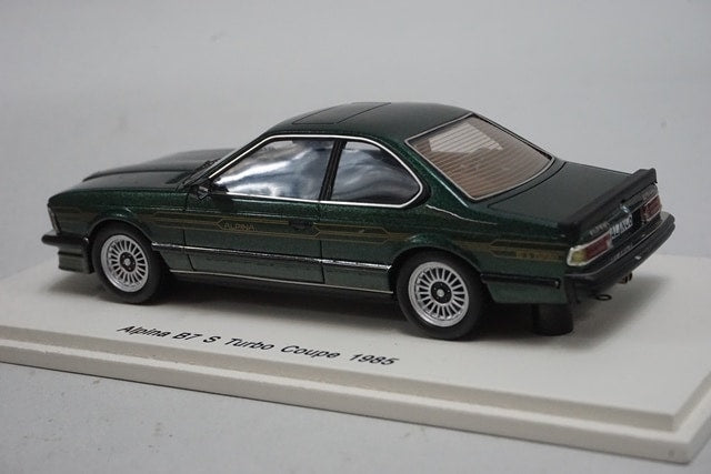 1:43 SPARK S0743 BMW Alpina B7 S Turbo Coupe 1985 Metallic Green model car