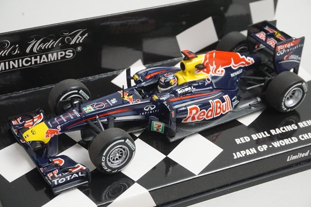 1:43 MINICHAMPS 410110301 Red Bull Racing Renault RB7 Japanese GP 2011 #1 model car
