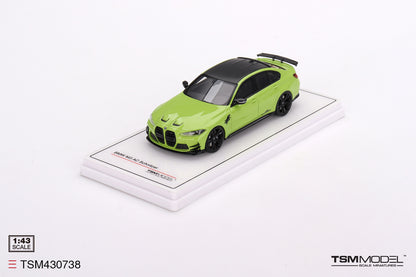 [ Back-order ] TSM TSM430738 1:43 BMW AC Schnitzer M3 Competition G80 Sao Paulo Yellow model car