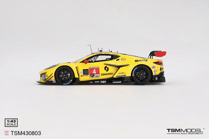 [ Back-order ] TSM TSM430803 1:43 Chevrolet Corvette Z06 GT3.R IMSA 24 Hours of Daytona 2024 #4 model car