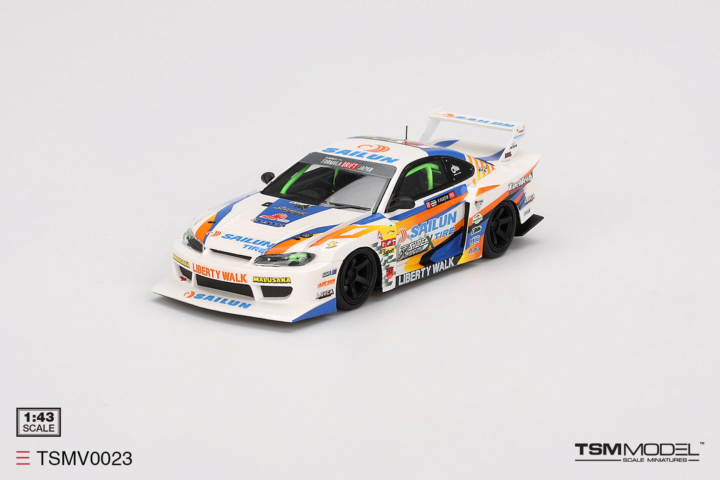 [ Back-order ] TSM TSMV0023 1:43 Nissan Silvia LB-Super Silhouette #555 2023 Formula Drift Japan model car