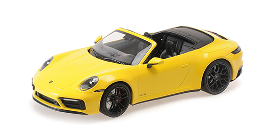 [ Back-order ] MINICHAMPS 155063030 1:18 Porsche 911 Carrera 4 GTS Cabriolet 2020 Yellow model car