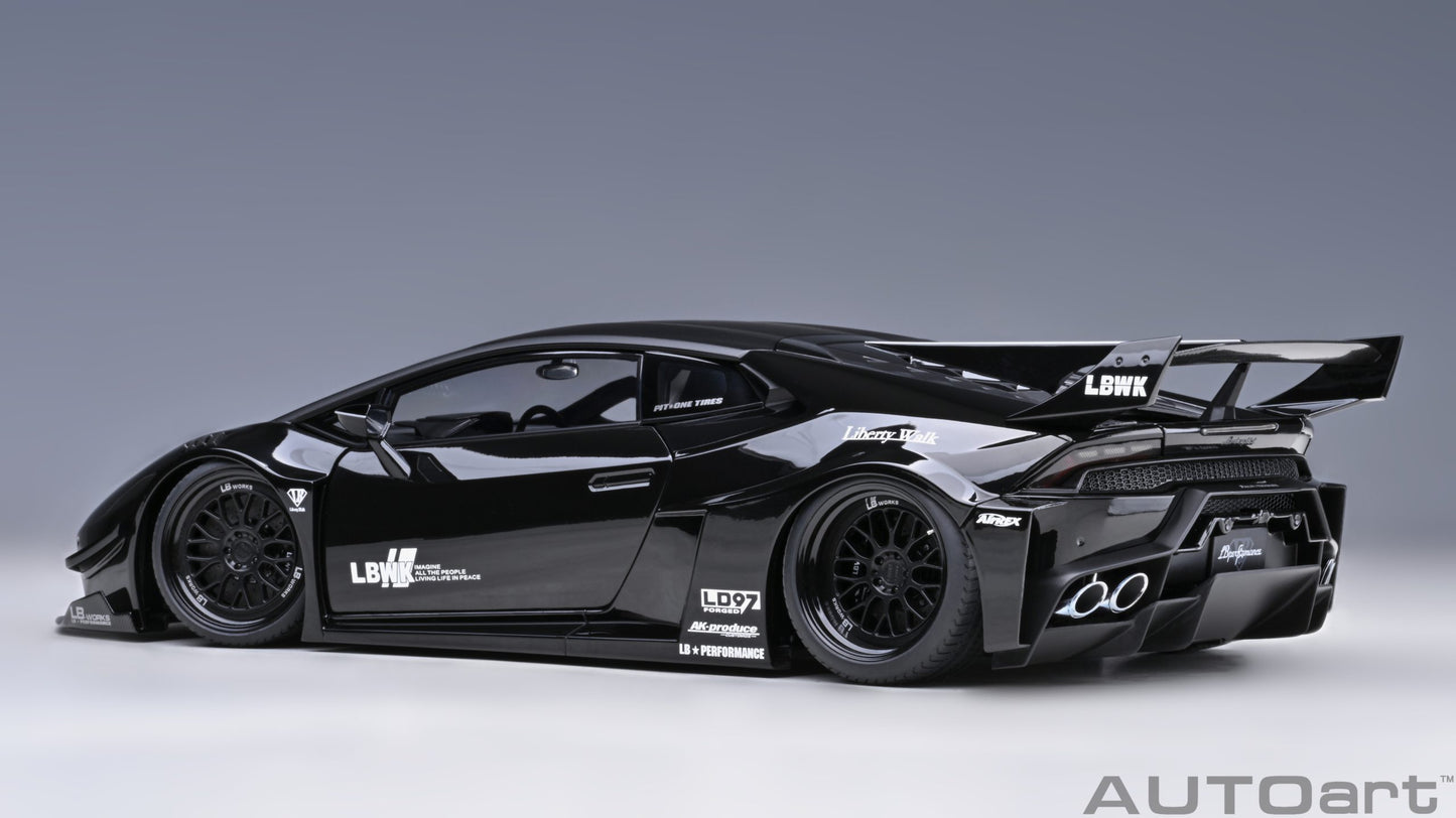 79129 AUTOart 1:18 Liberty Walk LB Silhouette Works Lamborghini Huracan GT Black