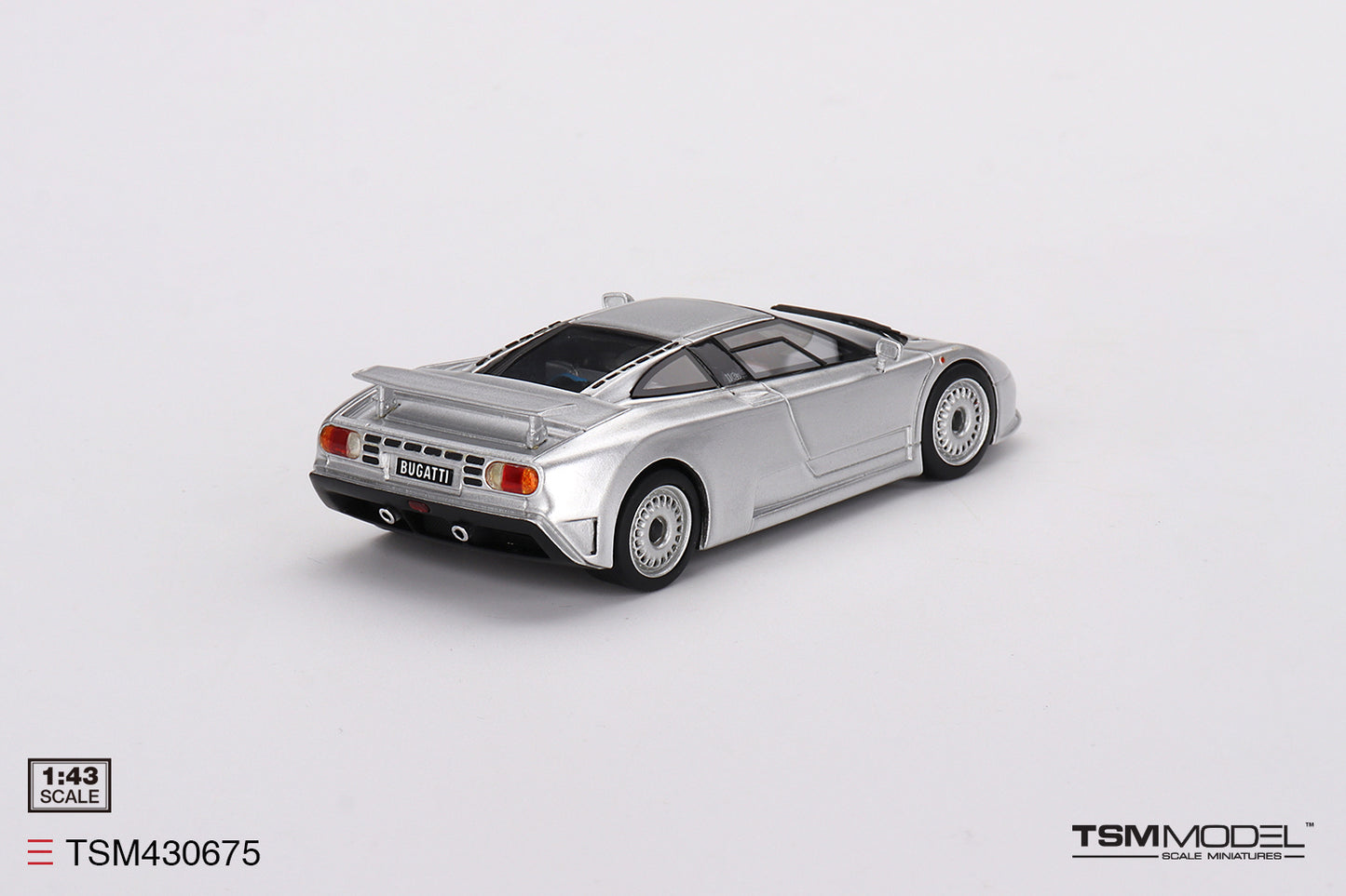 [ Back-order ] TSM TSM430675 1:43 Bugatti EB110 GT Light Gray model car