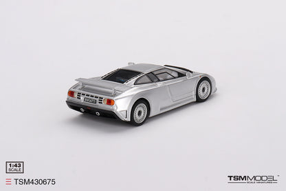 [ Back-order ] TSM TSM430675 1:43 Bugatti EB110 GT Light Gray model car