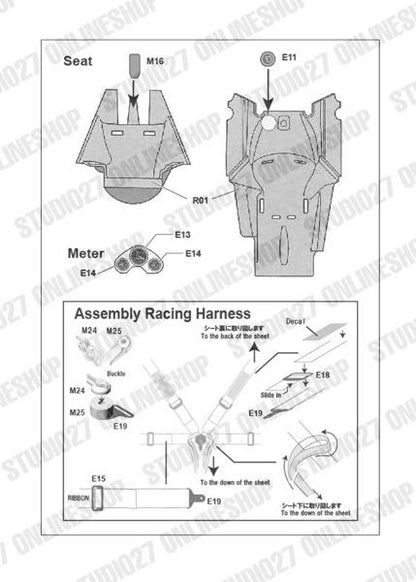 [ Back-order ] STUDIO27 FP20159 1:20 P34 #4 Japan GP 1976 Detail UP Parts Set for TAMIYA Detail Up Parts