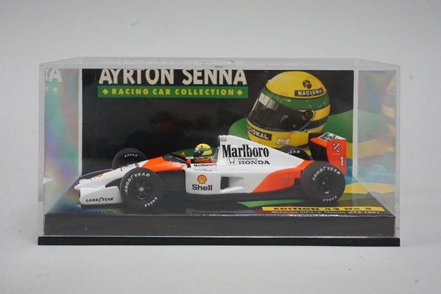1:43 MINICHAMPS McLaren Honda MP4/6 V12 1991 #1 ASC No.5 Marlboro Spec model car