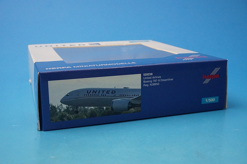 1:500 B787-9 UNITED N38950 528238 Herpa airplane model