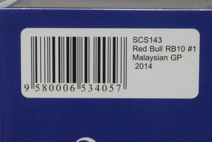 1:43 SPARK SCS143 Suzuka Circuit Special Order Red Bull RB10 Malaysia GP 2014 #1 S.Vettel