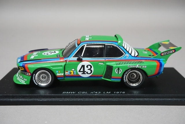 1:43 SPARK S1570 BMW 3.5 CSL Le Mans 1976 #43 model cars