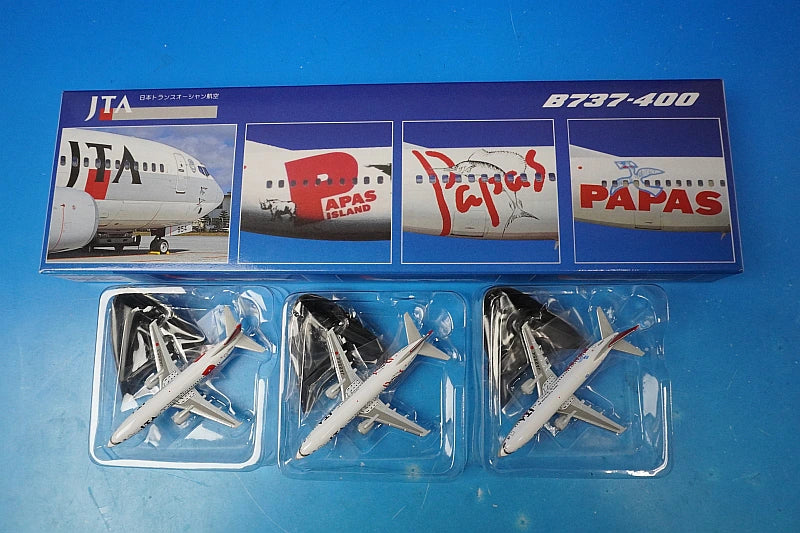 1:500 B737-400 JTA Japan Transocean PAPAS Papas Sai Marlin Bird JA8953 JA8954 573741 Herpa airplane modell