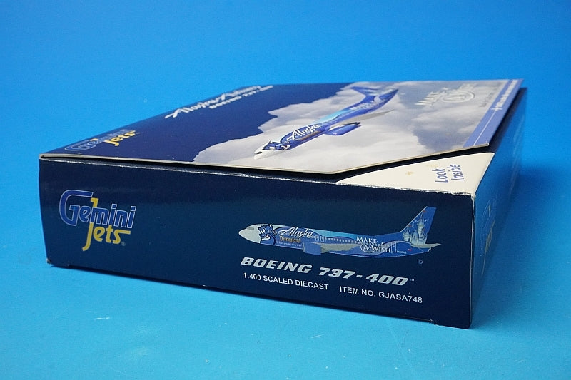 1:400 B737-400 Alaska MAKE A WISH Disneyland N706AS GJASA748 Gemini airplane model