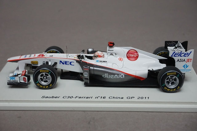 1:43 SPARK S3018 Sauber Ferrari C30 China GP Kamui Kobayashi 2011 #16