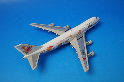 1:400 B747-200 JAL Resortcha Orange JA8150 Phoenix airplane model