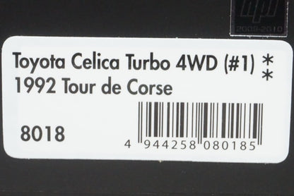 1:43 HPI 8018 Toyota Celica Turbo 4WD Tour de Corse 1992 #1 model car