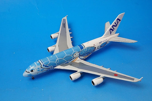 1:400 A380-841 ANA FLYING HONU ANA blue with WiFi radome gear JA381A NH40099 ANA airplane model