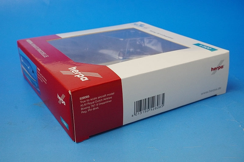 1:500 B787-9 KLM Netherlands PH-BHA 528085 Herpa airplane model