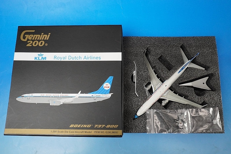 1:200 B737-800 KLM Royal Dutch Airlines Retro PH-BXA G2KLM091 Gemini