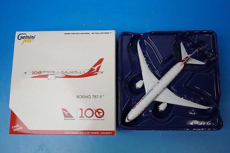 1:400 B787-9 Qantas 100 year anniversary VH-ZNJ GJQFA1902 Gemini airplane model