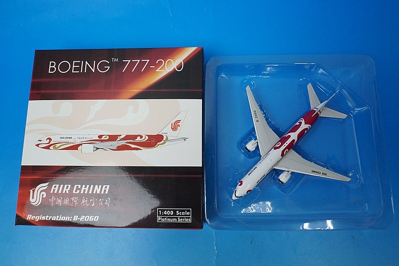 1:400 B777-200 Air China Red Phoenix B-2060 10978 Phoenix airplane model
