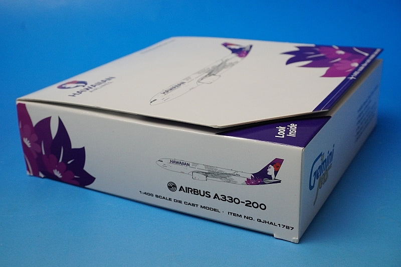 1:400 A330-200 Hawaiian Airlines New Paint N380HA GJHAL1787 Gemini airplane model