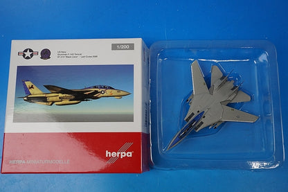 1:200 F-14D Tomcat USN 213th Fighter Squadron Black Lions 557672 Herpa airplane model