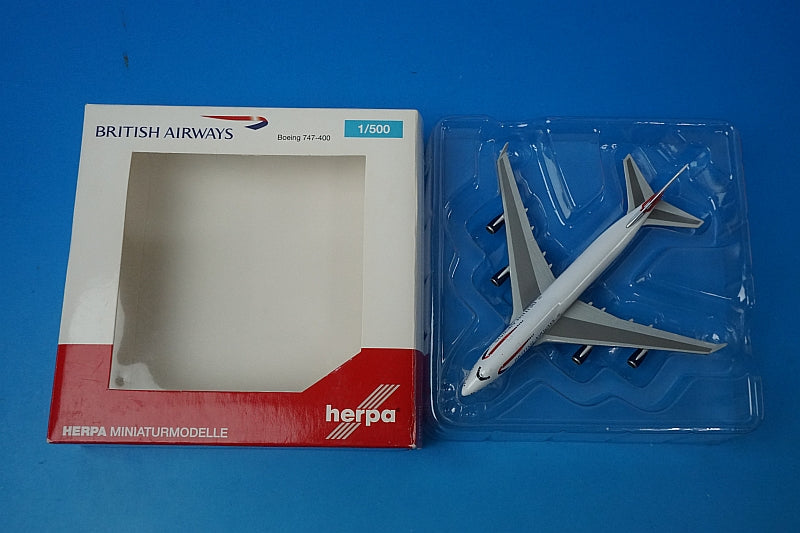 1:500 B747-400 British Airways G-BNLU 512497-001 Herpa