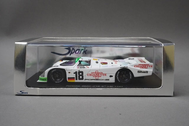 1:43 SPARK S1918 Porsche 962C #18 9th LM 1993 model car