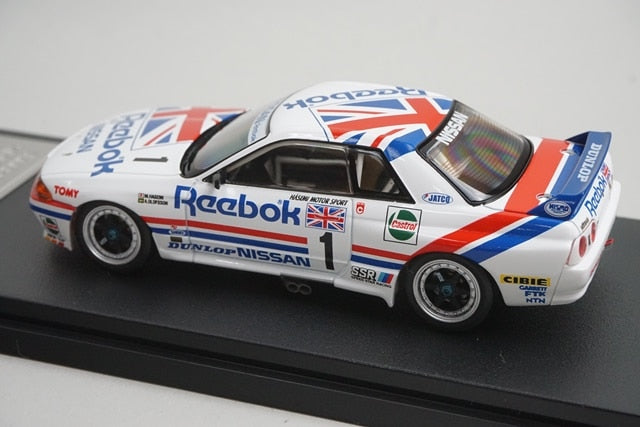 1:43 HPI 8606 Nissan Reebok Skyline GT-R JTC SUZUKA 1990 #1