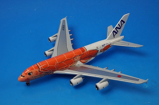 1:500 A380-800 ANA FLYING HONU Sunset Orange JA383A NH50093 ANA airplane model