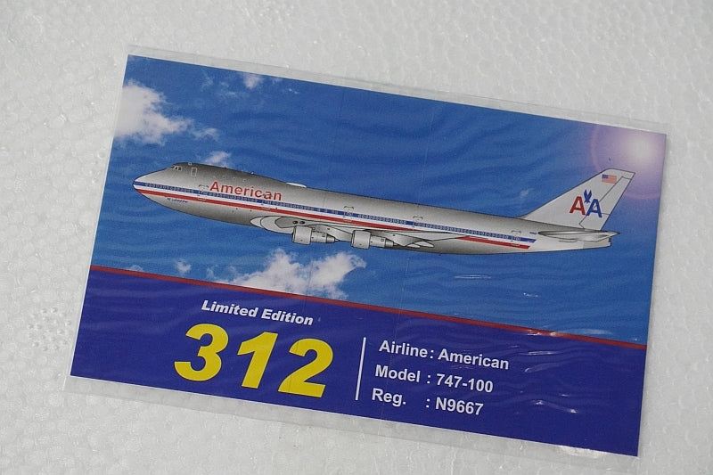 1:200 B747-400 AA American N9667 IF7410213AP INFLIGHT airplane model