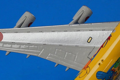 1:400 B747-400 ANA Pokemon Pikachu Jumbo JA8957 Blue Box airplane model