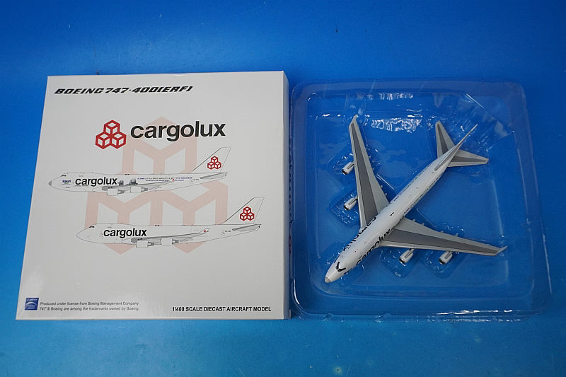 1:400 B747-400 ERF Cargolux Sea Life Trust Livery Dolphin Livery LX-ECV XX4205 JC Wings airplane model