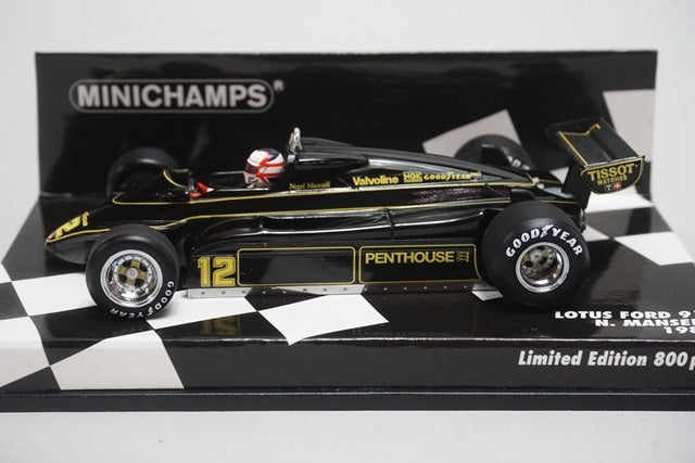1:43 MINICHAMPS 417820012 Lotus Ford 91 1982 #12 N. Mansell JPS specification
