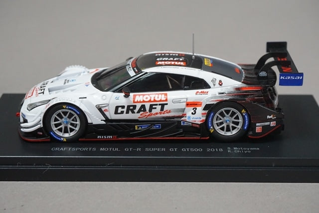 1:43 EBBRO 45625 Nissan CRAFTSPORTS MOTUL GT-R Super GT GT500 2018 #3