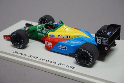 1:43 SPARK S5201 Benetton B188 British GP A.Nannini 1988 #19