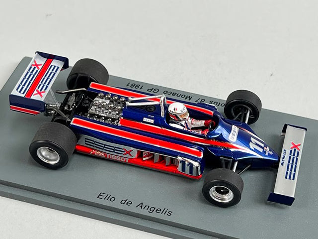 1:43 Spark S5350 Lotus 87 Monaco GP 1981 #11 E. de Angelis model car