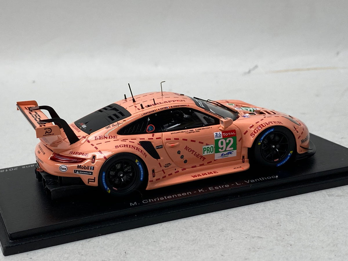1:43 SPARK S7033 Porsche 911 RSR #92 Winner LMGTE Pro class 24h Le Mans 2018