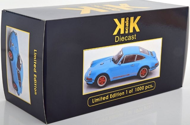 [ Pre-order ] KKDC180441 KK Scale 1:18 Porsche Singer 911 Coupe light blue/orange