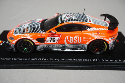 1:43 SPARK SG551 Aston Martin Vantage AMR GT4 Performance 24H Nurburgring 2019 #76