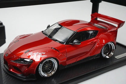 1:18 ignition model IG2035 Toyota PANDEM Supra (A90) Red Metallic