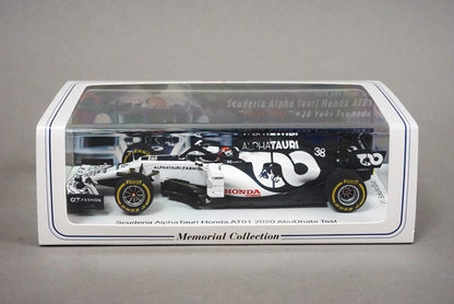 1:43 SPARK FS40 F1 Bulletin Limited Honda Alpha Tauri AT01 2020 Abu Dhabi Test #38 Yuki Tsunoda "First Step"