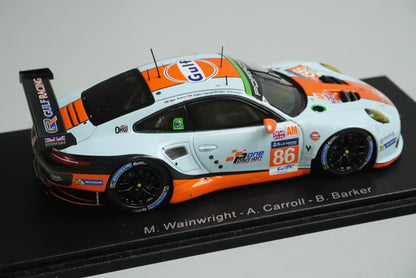 1:43 SPARK S5141 Porsche 911 RSR Gulf Racing LM 2016 #86 M. Wainwright model car