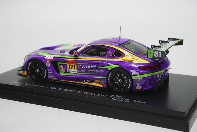 1:43 EBBRO 45543 BoostGear EVA RT TEST-01 Rn-s AMG GT SUPER GT300 2017 #111