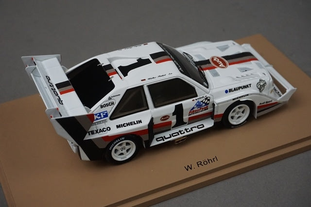 1:43 Spark 43PP87 Audi Quattro S1 Pikes Peak winner 1987 #1 model car
