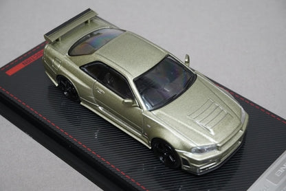 1:64 Ignition model IG1873 Nissan NISMO R34 GT-R Z-tune Green Metallic model car