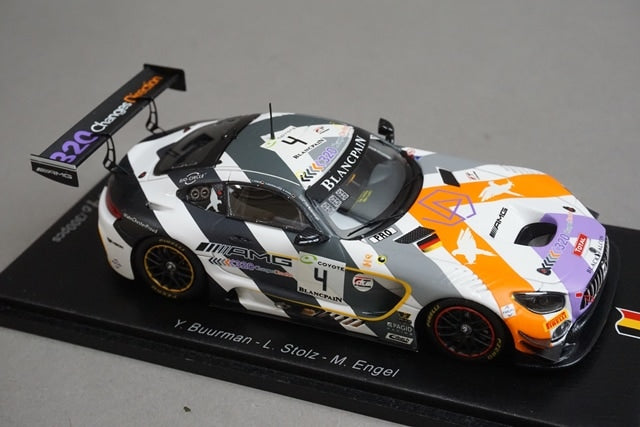 1:43 Spark SB205 Mercedes-AMG GT3 Black Falcon Team SPA 24H 5th 2018 #4 model car