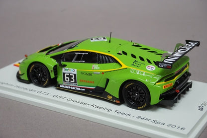 1:43 SPARK SB287 Lamborghini Huracan GT3 GRT Grasser Racing Team SPA 24h 2016 #63