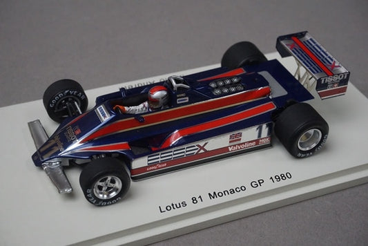 1:43 Spark S4285 Lotus 81 Monaco GP 1980 #11 M. Andretti model car