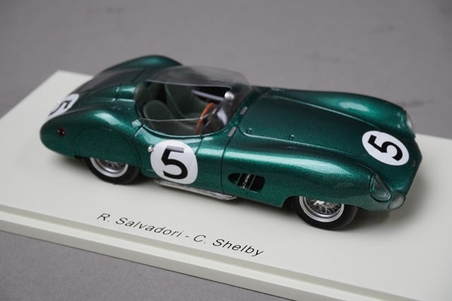 1:43 SPARK 43LM59 Aston Martin DBR 1 #5 Winner Le Mans 1959R.Salvadori C.Shelby model car